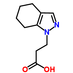 3-(4,5,6,7-Tetrahydro-1H-indazol-1-yl)propanoic acid structure