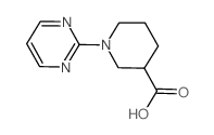 1-PYRIMIDIN-2-YLPIPERIDINE-3-CARBOXYLIC ACID structure