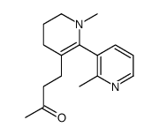 4-[1-methyl-6-(2-methylpyridin-3-yl)-3,4-dihydro-2H-pyridin-5-yl]butan-2-one结构式