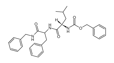 carbobenzyloxy-L-leucylphenylalanine N-benzylamide Structure