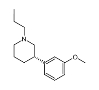 (-)-3-(3-methoxyphenyl)-N-n-propylpiperidine Structure