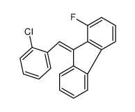 9-[(2-chlorophenyl)methylidene]-1-fluorofluorene结构式