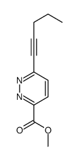 methyl 6-pent-1-ynylpyridazine-3-carboxylate结构式