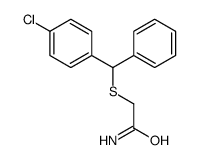 2-[(4-chlorophenyl)-phenylmethyl]sulfanylacetamide结构式