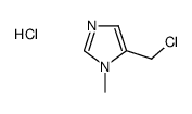 5-(chloromethyl)-1-methylimidazole,hydrochloride structure