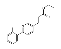 ethyl 3-[6-(2-fluorophenyl)pyridin-3-yl]propanoate Structure