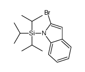 (2-bromoindol-1-yl)-tri(propan-2-yl)silane结构式