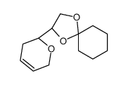 (3R)-3-[(2R)-3,6-dihydro-2H-pyran-2-yl]-1,4-dioxaspiro[4.5]decane结构式