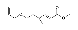 methyl (4R)-4-methyl-6-prop-2-enoxyhex-2-enoate结构式