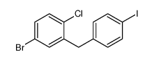 4-bromo-1-chloro-2-[(4-iodophenyl)methyl]benzene Structure