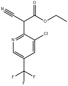 Ethyl 2-[3-chloro-5-(trifluoromethyl)-2-pyridyl]-2-cyanoacetate Structure