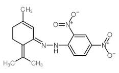 p-Mentha-1,4(8)-dien-3-one, (2,4-dinitrophenyl)hydrazone (en) Structure