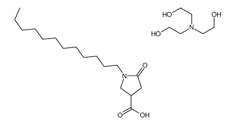 1-dodecyl-5-oxopyrrolidine-3-carboxylic acid, compound with 2,2',2''-nitrilotriethanol (1:1) Structure