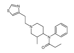 N-[3-methyl-1-[2-(1,3-thiazol-4-yl)ethyl]piperidin-4-yl]-N-phenylpropanamide Structure