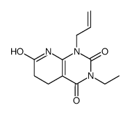 1-allyl-3-ethyl-5,6-dihydro-1H,8H-pyrido[2,3-d]pyrimidine-2,4,7-trione结构式