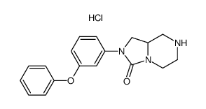 2-(3-Phenoxyphenyl)hexahydroimidazo[1,5-a]pyrazin-3(2H)-one hydrochloride structure