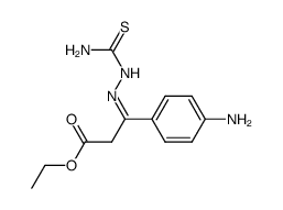 3-(4-amino-phenyl)-3-thiosemicarbazono-propionic acid ethyl ester结构式