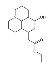 (10-hydroxy-decahydro-pyrido[3,2,1-ij]quinolin-8-yl)-acetic acid ethyl ester Structure