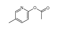 2-acetoxy-5-methylpyridine Structure