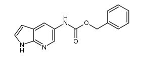 benzyl 1H-pyrrolo[2,3-b]pyridin-5-ylcarbamate结构式