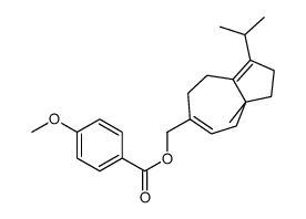 (8a-methyl-3-propan-2-yl-2,4,5,8-tetrahydro-1H-azulen-6-yl)methyl 4-methoxybenzoate结构式