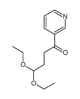 4,4-diethoxy-1-pyridin-3-ylbutan-1-one结构式