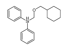 cyclohexylmethoxymethyl(diphenyl)silane结构式