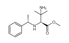 3-amino-3-methyl-2(S)-(1(S)-phenylethylamino)butyric acid methyl ester结构式