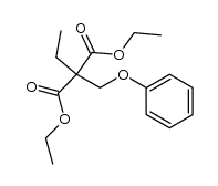 diethyl 2-ethyl-2-(phenoxymethyl)malonate Structure