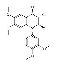 (7S,7'R,8R,8'S)-3',4',4,5-tetramethoxy-2,7'-cyclolignan-7-ol Structure