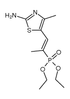 [(E)-2-(2-Amino-4-methyl-5-thiazolyl)-1-methylethenyl]phosphonsaeure-diethylester Structure