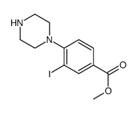 methyl 3-iodo-4-piperazin-1-ylbenzoate Structure