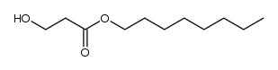 3-hydroxy-propionic acid octyl ester Structure