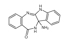 10b-amino-6,10b-dihydroindolo[2,3-b][1,4]-benzodiazepin-12(11H)-one结构式