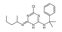 6-chloro-4-N-pentan-2-yl-2-N-(2-phenylpropan-2-yl)-1,3,5-triazine-2,4-diamine Structure