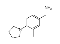 1-[3-methyl-4-(1-pyrrolidinyl)phenyl]methanamine(SALTDATA: HCl)结构式