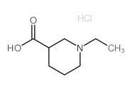 1-ETHYL-PIPERIDINE-3-CARBOXYLIC ACID HYDROCHLORIDE structure