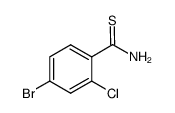 4-bromo-2-chlorobenzenecarbothioamide Structure