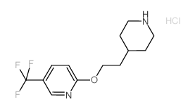 2-[2-(4-Piperidinyl)ethoxy]-5-(trifluoromethyl)-pyridine hydrochloride Structure