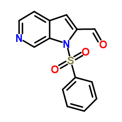 1-(Phenylsulfonyl)-6-azaindole-2-carbaldehyde structure