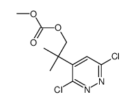 [2-(3,6-dichloropyridazin-4-yl)-2-methylpropyl] methyl carbonate Structure