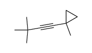 Cyclopropane, 1-(3,3-dimethyl-1-butynyl)-1-methyl- (9CI) Structure