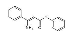 (Z)-S-phenyl 3-amino-3-phenylprop-2-enethioate Structure