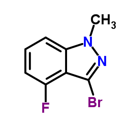 3-Bromo-4-fluoro-1-methyl-1H-indazole Structure