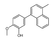 2-methoxy-5-(4-methylnaphthalen-1-yl)phenol Structure