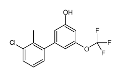 3-(3-chloro-2-methylphenyl)-5-(trifluoromethoxy)phenol结构式