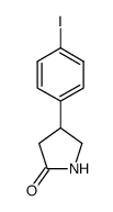 4-(4-iodophenyl)pyrrolidin-2-one Structure