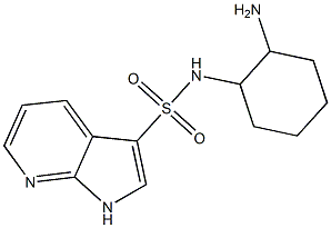 1H-Pyrrolo[2,3-b]pyridine-3-sulfonamide, N-(2-aminocyclohexyl)- Structure