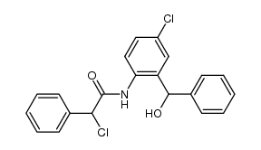 2-chloro-N-[4-chloro-2-(hydroxy-phenyl-methyl)-phenyl]-2-phenyl-acetamide Structure