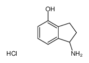 1-Amino-2,3-dihydro-1H-inden-4-ol hydrochloride structure